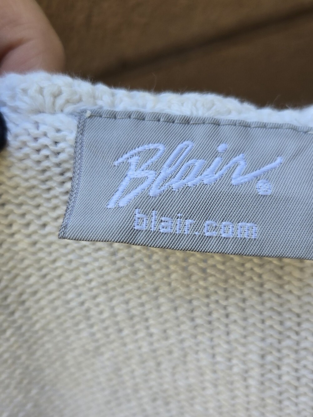 Blair Vintage Cream Floral Embroidered Women’s Sweater - Picture 5 of 7